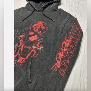 Corpse Husband Miss You SZ M black acid wash Hoodie unisex 100% cotton like New